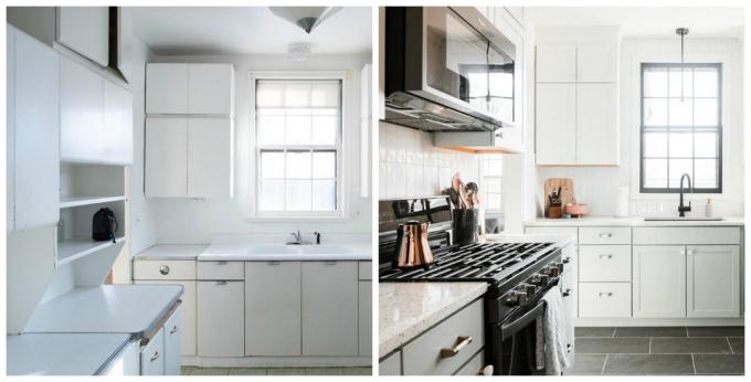 Transformasi yang cepat dari dapur dan anggaran: Sebelum & Sesudah