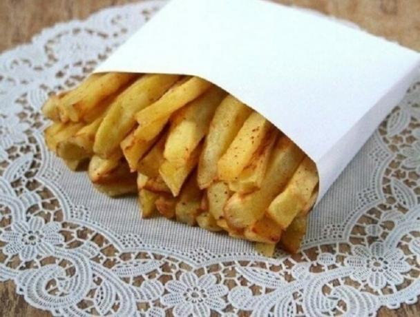 French fries tanpa minyak siap.