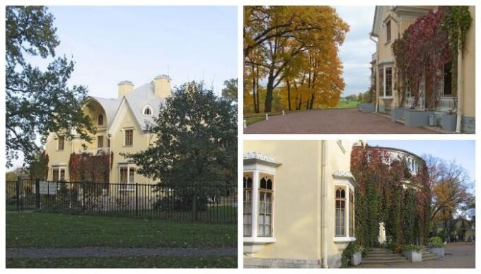 Peterhof, Alexandria Park, istana "Cottage" (K / f "The Adventures of Sherlock Holmes dan Dr. Watson," Milverton House). 