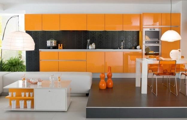dapur oranye abu-abu