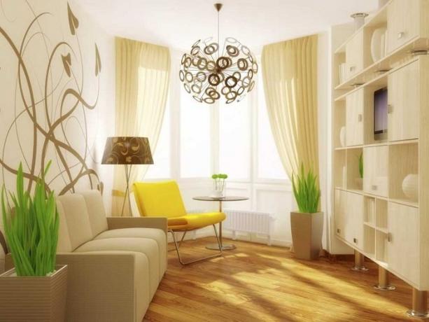 Dehumanizes interior beige apartemen