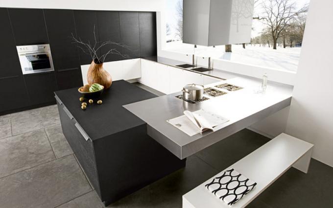Dapur hitam dan putih (57 foto): cara membuat interior dengan tangan Anda sendiri, wallpaper, peralatan dapur, peralatan, foto, harga, dan tutorial video
