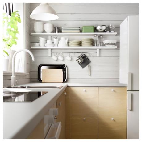 Lemari dapur IKEA (36 foto): petunjuk video untuk memasang lemari dinding dengan tangan Anda sendiri, ukuran, harga, foto