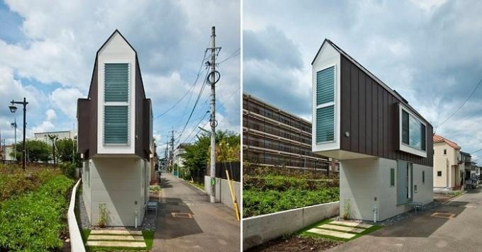rumah yang sempit di Jepang.