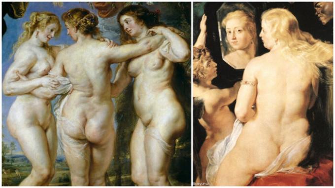 wanita imam Rubens - standar zaman modern.