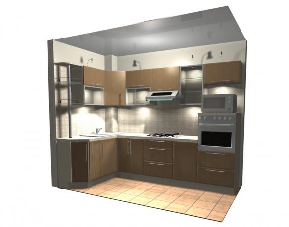Desain dapur 5 5 meter persegi (51 foto): cara membuat dengan tangan Anda sendiri, instruksi, foto, harga, dan tutorial video