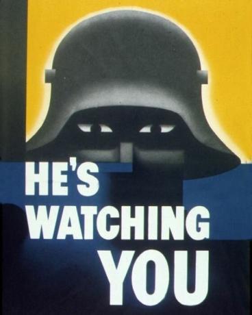 Anti-Fasis Perang poster. Amerika Serikat, 1942.