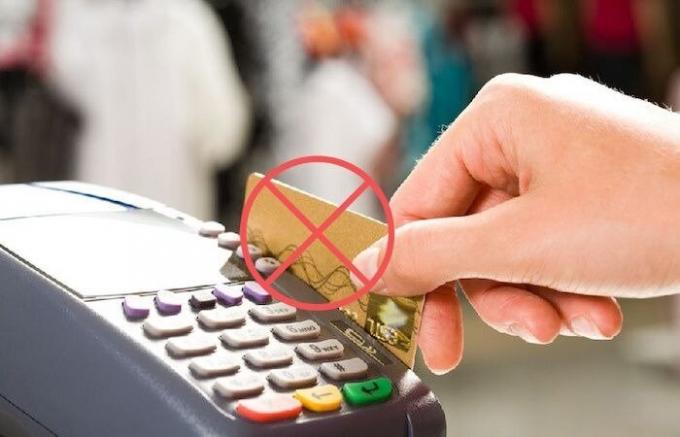 8 kasus dugaan, ketika dalam hal apapun tidak mungkin untuk membayar "kartu kredit"