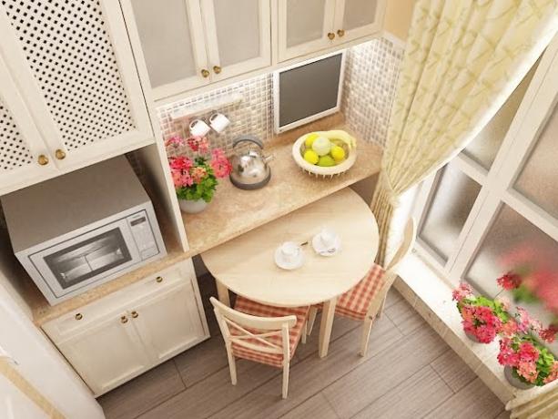 Warna terang adalah solusi paling jitu untuk "memperluas" ruang dapur mungil