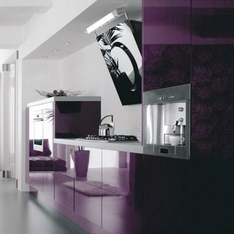 Furnitur berteknologi tinggi ungu tua yang spektakuler