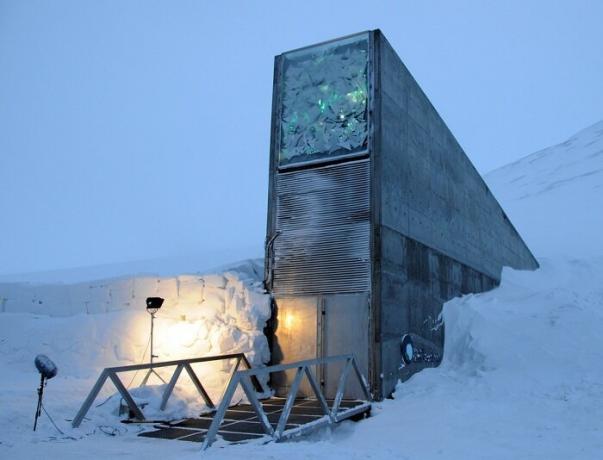 Svalbard global Seed Vault di Spitsbergen.