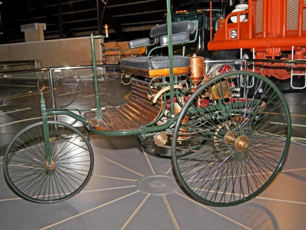 Pameran museum - dunia adalah mobil pertama Benz Patent Motorwagen, 1885