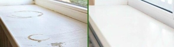 Seputih kertas: betapa mudahnya untuk windowsills Plastik bersih dari menguning dan noda