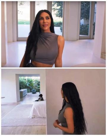 Di rumah besar tidak ada pintu interior (rumah Kim Kardashian dan Kanye West di Hidden Hills). | Foto: youtube.com.