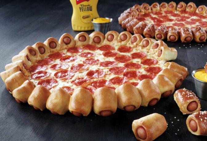 Hot dog pizza. | Foto: Mr. Kebugaran perjalanan.