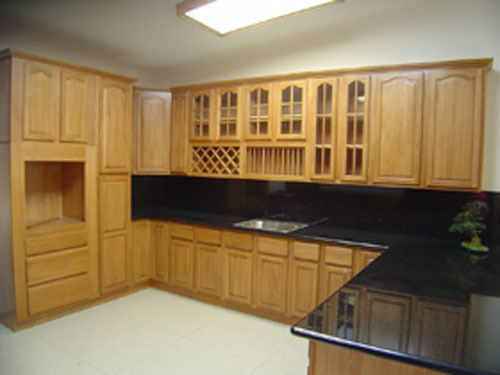 Set dapur kayu pinus