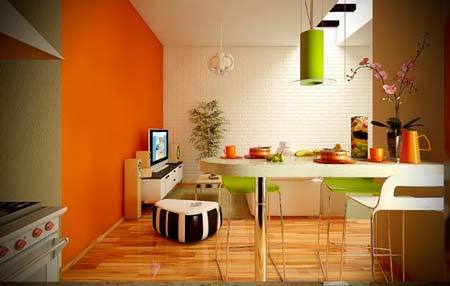 dapur oranye hijau