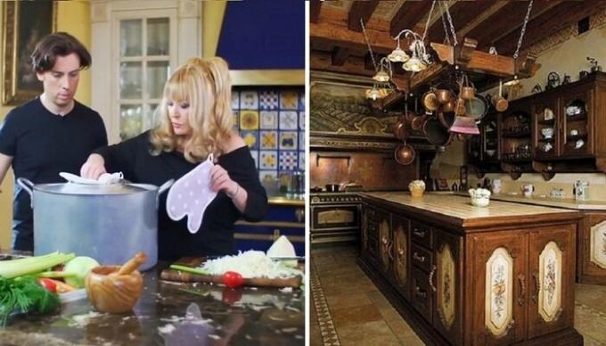  Bagi banyak bintang Rusia, dapur - tempat yang paling favorit di istana besar dan rumah-rumah mewah.