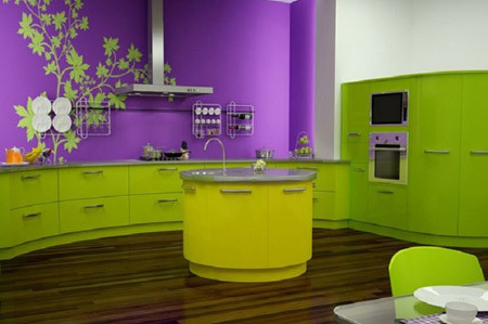 Dapur hijau ungu