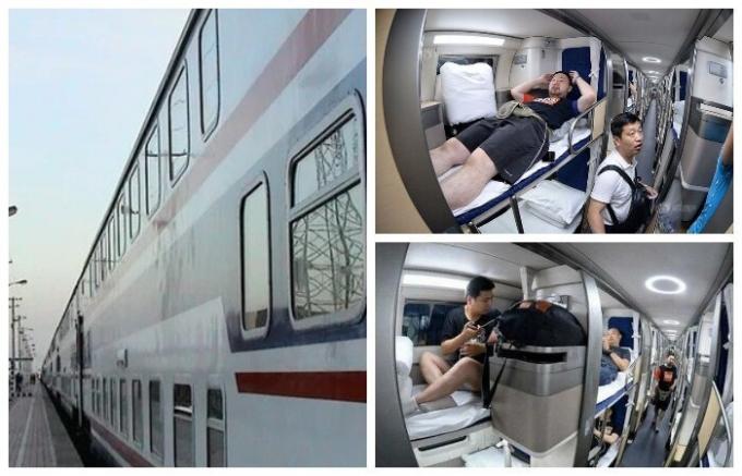 Semacam tidur di kereta berkecepatan tinggi (Cina).