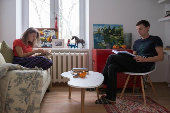 Interior minggu ini: 31 m² kamar tidur Hruschev jangka waktu untuk pasangan muda