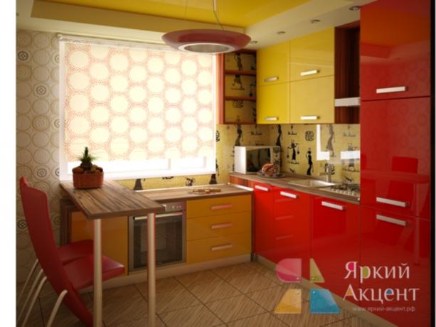 Dapur gabungan (45 foto): cara membuat perangkat dapur kuning-merah dengan tangan Anda sendiri, instruksi, tutorial foto dan video