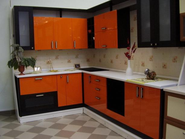 Dapur hitam dan oranye (53 foto), desain do-it-yourself: instruksi, tutorial foto dan video, harga