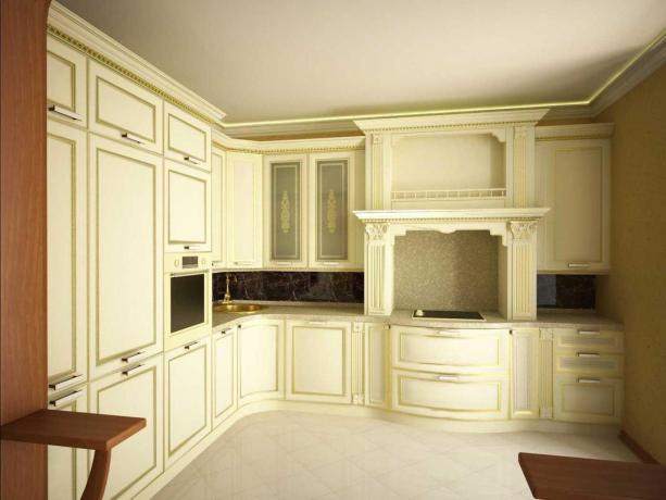 interior dapur klasik